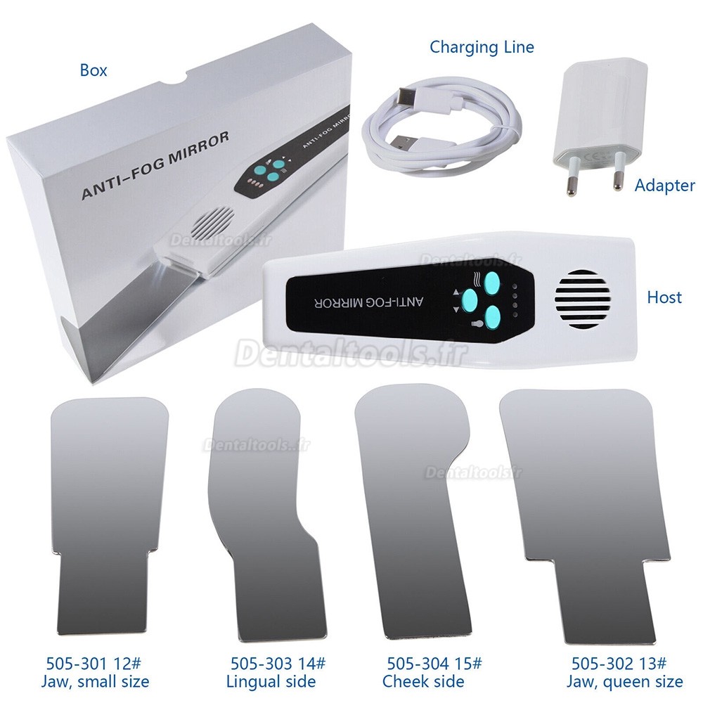 HILAYA miroir dentaire anti-bu&eacute;e pour photographie avec 4 miroirs